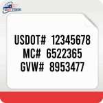 USDOT stickers, custom USDOT stickers, USDOT decals, custom USDOT decals, DOT compliance decals, USDOT vinyl sticker, custom USDOT vinyl sticker, USDOT letters stickers, custom USDOT letters sticker, plain USDOT sticker, custom plain USDOT stickers, truck decals, decal for truck, truck dot decal, truck decal for truck, truck door decals, truck logo decals, truck lettering, USDOT number labels