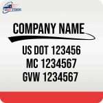 USDOT stickers, custom USDOT stickers, USDOT decals, custom USDOT decals, DOT compliance decals, USDOT vinyl sticker, custom USDOT vinyl sticker, USDOT letters stickers, custom USDOT letters sticker, plain USDOT sticker, custom plain USDOT stickers, truck decals, decal for truck, truck dot decal, truck decal for truck, truck door decals, truck logo decals, truck lettering, USDOT number labels