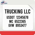 USDOT stickers, custom USDOT stickers, USDOT decals, custom USDOT decals, DOT compliance decals, USDOT vinyl sticker, custom USDOT vinyl sticker, USDOT letters stickers, custom USDOT letters sticker, plain USDOT sticker, custom plain USDOT stickers, truck decals, decal for truck, truck dot decal, truck decal for truck, truck door decals, truck logo decals, truck lettering, USDOT number labels