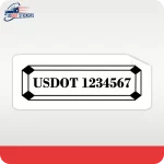 USDOT stickers, custom USDOT stickers, USDOT decals, custom USDOT decals, DOT compliance decals, USDOT vinyl sticker, custom USDOT vinyl sticker, USDOT letters stickers, custom USDOT letters sticker, plain USDOT sticker, custom plain USDOT stickers, truck decals, decal for truck, truck dot decal, truck decal for truck, truck door decals, truck logo decals, truck lettering, USDOT number labels