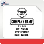 USDOT stickers, custom USDOT stickers, USDOT decals, custom USDOT decals, DOT compliance decals, USDOT vinyl sticker, custom USDOT vinyl sticker, USDOT letters stickers, custom USDOT letters sticker, plain USDOT sticker, custom plain USDOT stickers, truck decals, decal for truck, truck dot decal, truck decal for truck, truck door decals, truck logo decals, truck lettering, USDOT number labels